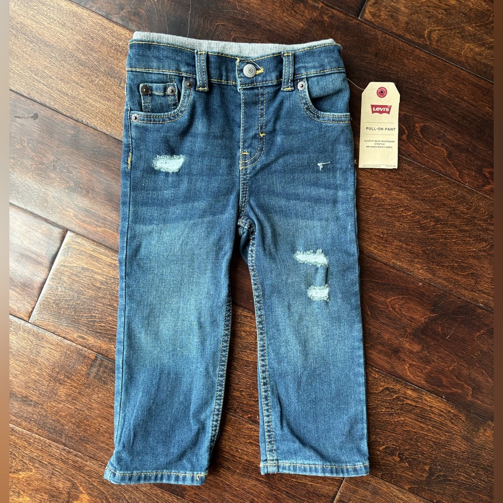 Levi's Kids Distressed Blue Jeans